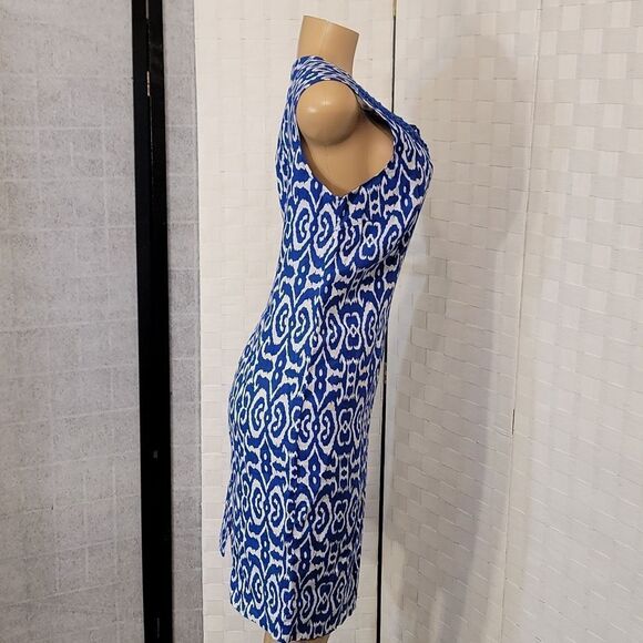BRAND NEW KIM ROGERS SLEEVELESS LINEN INVISIBLE ZIP CLOSURE DRESS - Picture 5 of 16